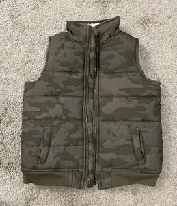 Lee Camouflage Puffer Vest Boys Size 5 Full Zip - Picture 1 of 5