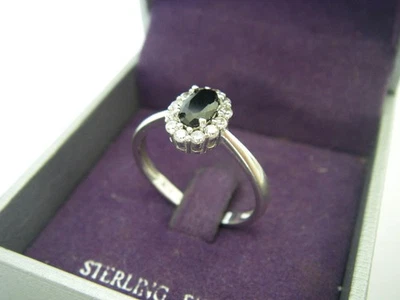 superbe BAGUE Surélevée Argent MASSIF 925 sertie ONYX 3gr TAILLE 54 N°645 ring - Photo 1/4