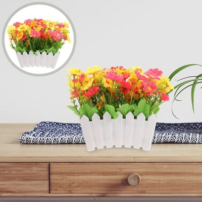 Margeriten Künstlich Unechte Pflanzen Gänseblümchenblume Blumengarten- - Bild 1 von 4