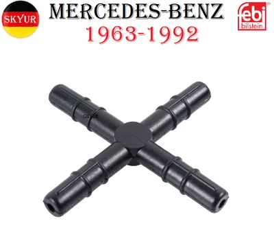 Conector de manguera de vacío ramificado conector "X" de 4 vías para Mercedes-Benz 1963-1992 Foto 1 de 4