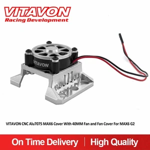 VITAVON CNC Alu7075 MAX6 ESC Cover with 40MM Fan and Fan Cover For MAX6 G2 - Picture 1 of 4