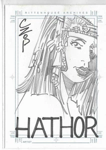 2001 Rittenhouse stargate sg-1 season 5 Hathor sketch card by Czop - Picture 1 of 1