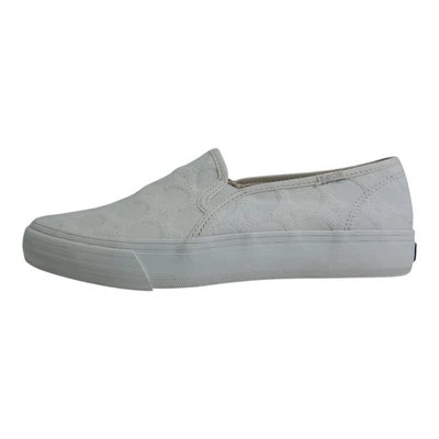 Keds Double Decker Slip-On White Canvas Women’s Sneaker Size 7 Medium - Image 1 of 4
