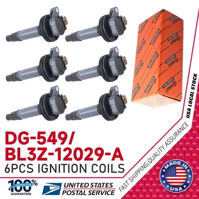6x Ignition Coils For Ford Transit-350 HD 3.5L V6 2015-2024 OEM DG548 BL3Z12029A - Image 1 of 4