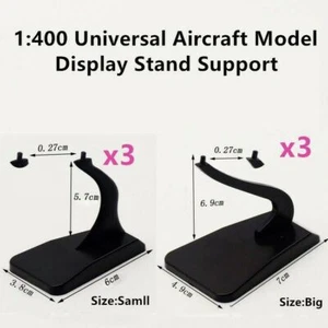 1:400 Airplane Aircraft Model Display Stand Support 6Pcs (3Big+3Small) Universal - Picture 1 of 9