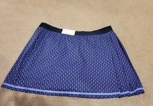 NWT Lady Hagen Women’s Argyle Geo Navy Side Pleat Skort/Skirt Golf - Size XXL - Picture 1 of 7