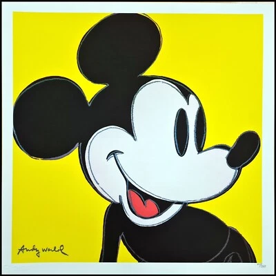 ANDY WARHOL * Mickey Mouse * lithograph * 50x50 cm*limited # 461/500 CMOA signed - Bild 1 von 4