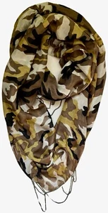 "Bufanda Codello Infinity diseño camuflaje multicolor 100 % seda - talla 29"" X 29""" - Imagen 1 de 10