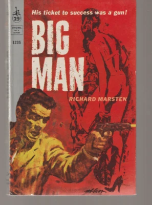 Big Man 1235 Pocket June 1959 Richard Marsten (Evan Hunter AKA Ed McBain) Crime Foto 1 de 3