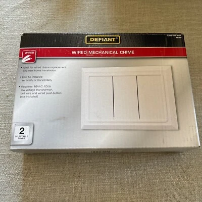 Timbre con cable Defiant, blanco Foto 1 de 2