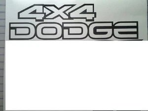 Dodge 4x4 Tailgate Replacement Decals - Many Color Choices - Picture 1 of 1