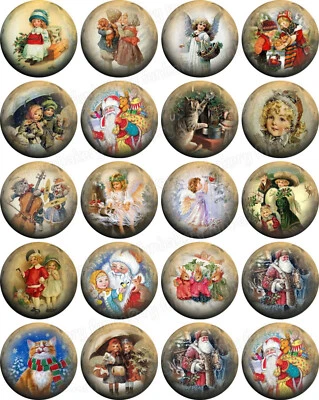 Vintage Nostalgie Weihnachten eßbar Tortenbild Deko Muffin Aufleger Kekse backen - Bild 1 von 4