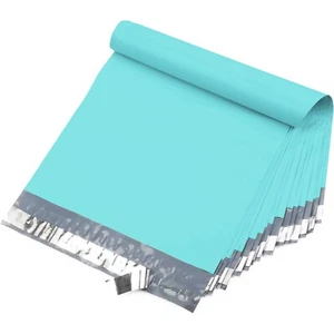 Yens 14.5X19 M7-500pcs POLY MAILERS SHIPPING ENVELOPES PLASTIC BAGS-Teal - Picture 1 of 3