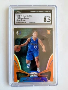 2018-19 PANINI CERTIFIED ORANGE JALEN BRUNSON RC! 1/99! CGC 8.5! 1/1! FIRST ONE! - Picture 1 of 3