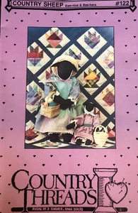 Vintage Craft Pattern: Country Sheep Ewe-nice & Baa-bara - Country Threads - Picture 1 of 4
