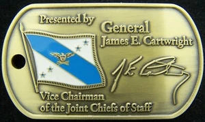 Stellvertretender Vorsitzender Joint Chiefs of Staff General James Cartwright Challenge Coin - Bild 1 von 2