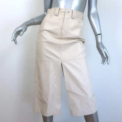 A.L.C. Alden искусственной кожи Midi юбка слоновой кости размер 0 новый - Изображение 1 из 4