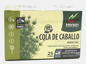 25 Cola de Caballo Tea Bags (25 Horse tail Tea Bags) 1 Box (Hanan) - Picture 1 of 1