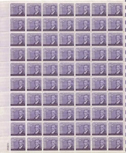 USA #1105, 1958 James Monroe postfrischer Bogen, ss NH. - Bild 1 von 1