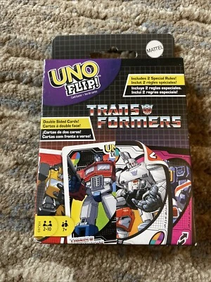 Juego de Cartas Edición UNO Flip Transformers - Juegos Mattel Foto 1 de 4