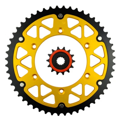 Piñones delanteros 14T traseros 45T para Suzuki DRZ250 DRZ400 RM250 RMX250 DR250 DR350 Foto 1 de 4