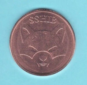 SHIBA INU  1 oz. Copper Round Coin  A  BITPAY COIN representation   POST-C - Picture 1 of 2