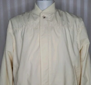 Vintage Eddie Bauer Mens Sz L Golf Jacket Lined Derby Yellow Ribbed Waist EUC - Bild 1 von 10