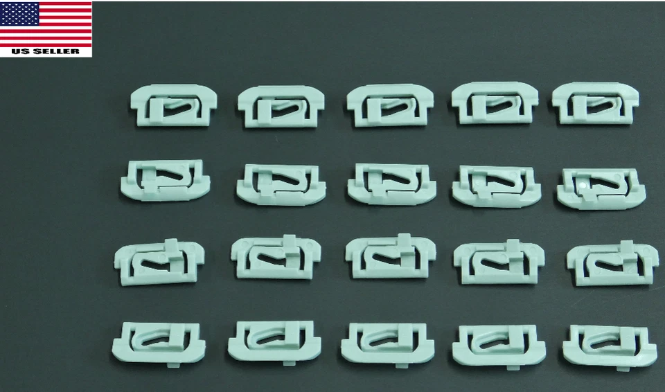 Cutlass 挡风玻璃和后窗装饰成型夹 - 1978 - 1987 - 20 夹 — 第 1/1 张图片