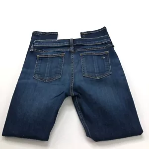 Jeans Rag & Bone Capri 26 (adatto 28W 27L) denim vita bassa effetto invecchiato - Foto 1 di 12