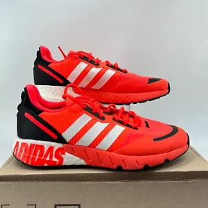 Adidas Originals ZX 1K BOOST FY3631 Sneaker Sportlich Orange Weiß Herren 9,5 Neu - Bild 1 von 10