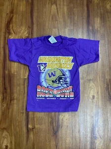 Vintage University Of Washington Huskies Kids T Shirt Size 6/8 - Picture 1 of 6