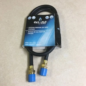 Gas-Flo 48" Propane Gas Line 1/4" Hose with 2 - POLNE Fittings - Picture 1 of 5