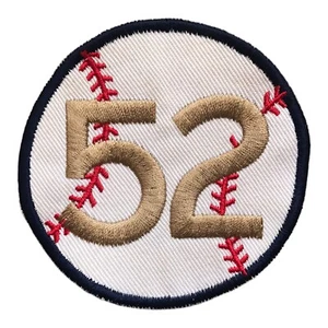 1952 WORLD SERIES MLB BASEBALL NEW YORK YANKEES 2.5" STYLIZED FONT YEAR PATCH - Picture 1 of 4