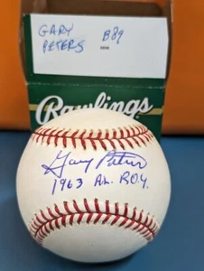 Gary Peters White Sox Autographed Signed Official MLB League Baseball - Picture 1 of 2