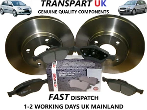 *FORD FIESTA MK6 FRONT BRAKE DISCS AND PADS 02-09 & FUSION PREMIUM 1.25 1.4 1.6 - Picture 1 of 2