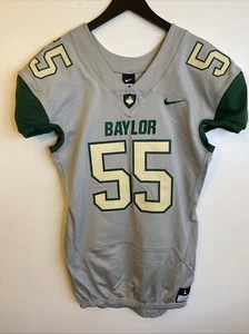 Nike Mens L Gray Baylor Bears Vapor Pro Football Game Cut 55 Jersey NWOT - Picture 1 of 4