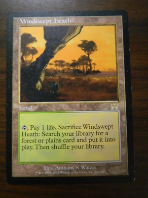 MTG Magic The Gathering Onslaught Windswept Heath LP - Excellent - Image 1 of 2