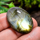 43.50 Cts Natural Attractive Labradorite Oval 30X22x8 Mm Cabochon Loose Gemstone