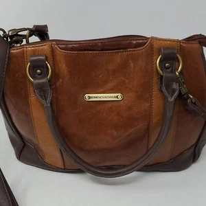 Cartera Stone Mountain marrón con herrajes dorados - Imagen 1 de 16