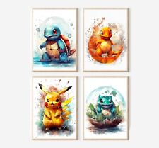 Pokemon Anime Children's Teens Wall Art Poster Cool Style Bedroom Posters