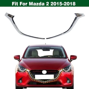 Par de molduras de rejilla de parachoques delantero cromadas para Mazda 2 2015-2018 - Imagen 1 de 9