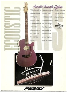 Peavey Ecoustic ATS sistema de trémolo acústico guitarra anuncio 1995 impresión de anuncio - Imagen 1 de 3