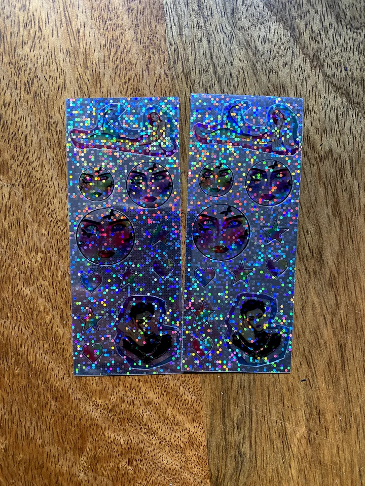 Rainbow sparkle stickers LGBTQ  Pride embellishment love cosmetics - Image 1 of 1