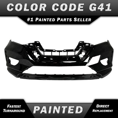NEW Painted *G41 - Black* Front Bumper Cover Fascia for 2017-2020 Nissan Rogue Foto 1 de 4