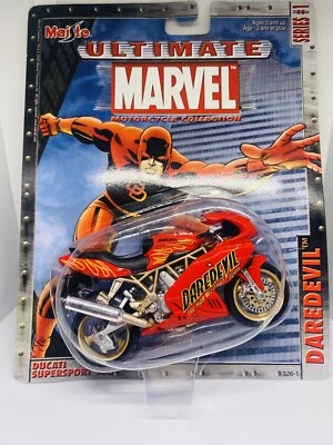 2002 - Daredevil Ducati Supersport 900 - Marvel Motorcycle Series #1 - Maisto - Image 1 of 3