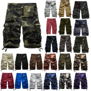 Men's Tactical Hiking Shorts Casual Cargo Combat Work Army Pants Half Trousers - Picture 1 of 46