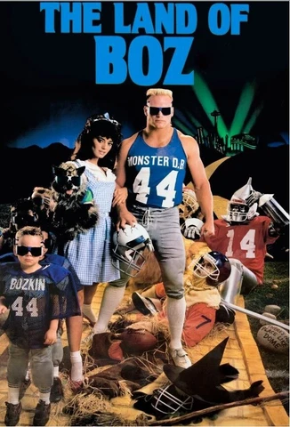 SEATTLE SEAHAWKS BRIAN BOSWORTH "THE LAND OF BOZ" 24" POSTER PRINT Please Read Cover
