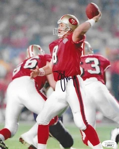 STEVE YOUNG SIGNED AUTOGRAPHED SAN FRANCISCO 49ERS FOOTBALL 8X10 PHOTO JSA #3 - Picture 1 of 2