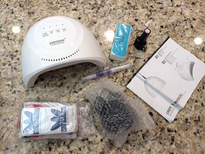 Jodsone Professional Gel Polish LED Nail Dryer Lamp 2-in-1 LED/UV Lamp White - Image 1 of 4