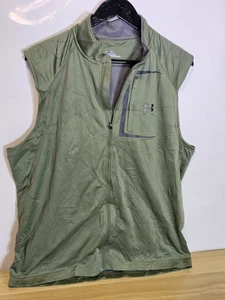 Mens Under Armour Storm Coldgear Golf  Full Zip Sweater Vest Gilet Large 23" Pit - Picture 1 of 10